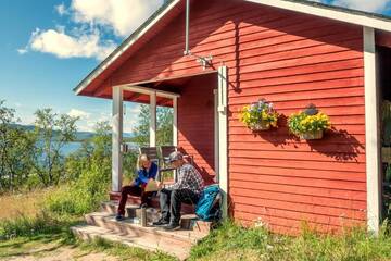 Фото номера Шале Комплексы для отдыха с коттеджами/бунгало Kilpisjärven Retkeilykeskus Cottages г. Кильписъярви 24