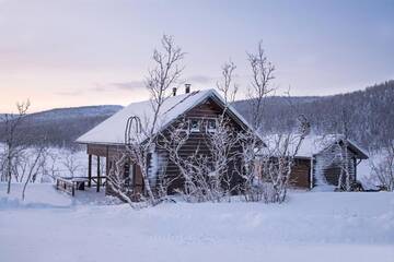 Фото номера Шале с одной спальней Шале Saivaara Cottages г. Кильписъярви 49